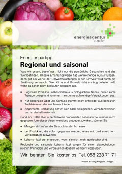 Regional und saisonal