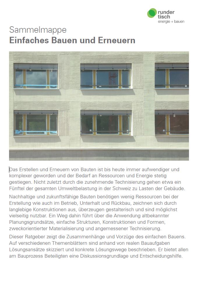 Einfaches Bauen und Erneuern