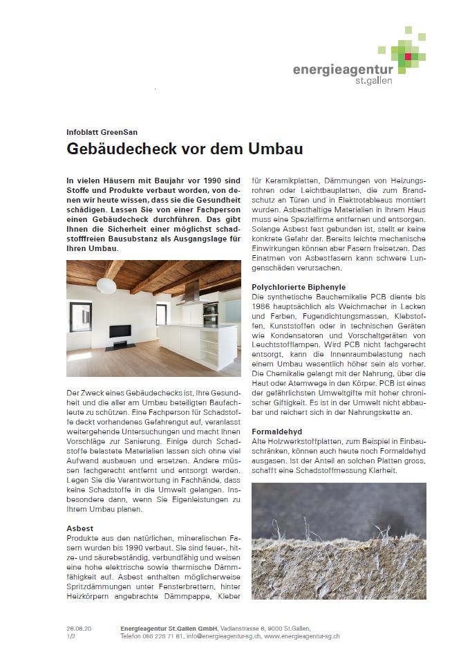 Gebäudecheck vor dem Umbau