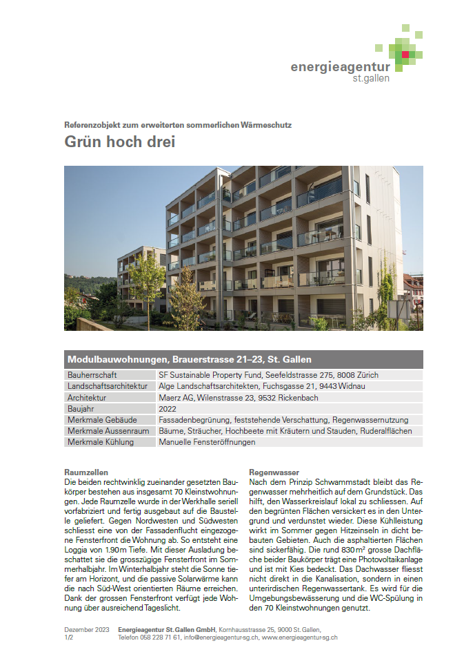 Grün hoch drei