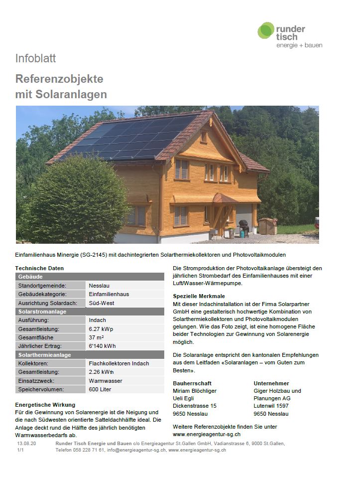 Einfamilienhaus in Nesslau