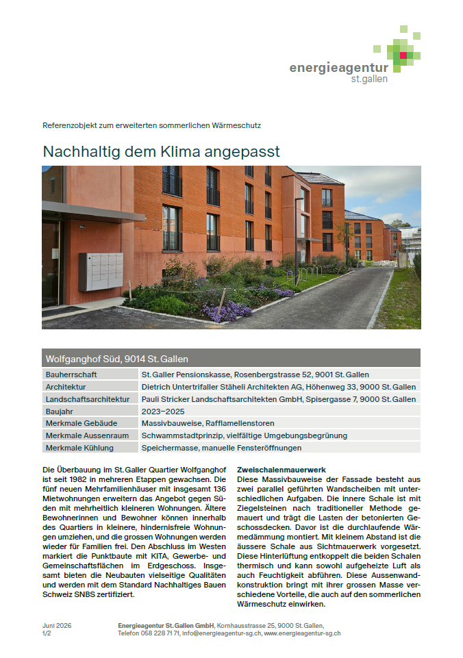 Nachhaltig dem Klima angepasst