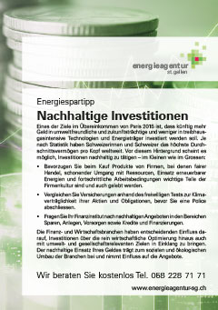 Nachhaltige Investitionen